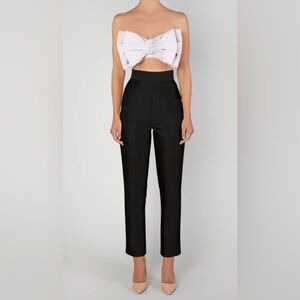 Alexia Maria Silk and Wool Cigarette Pants Size 6